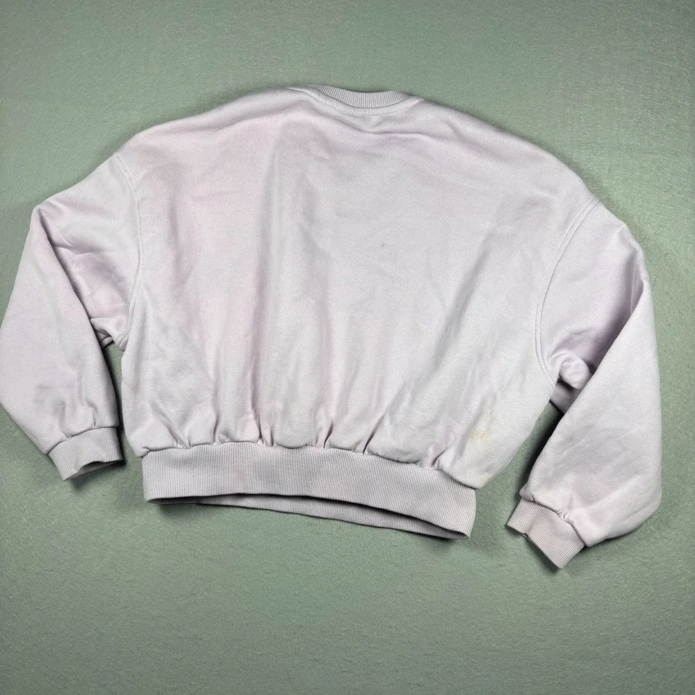 Nike Sportswear Club Fleece Girls Large Crew Neck Sweatshirt FZ9244-537 Lavender